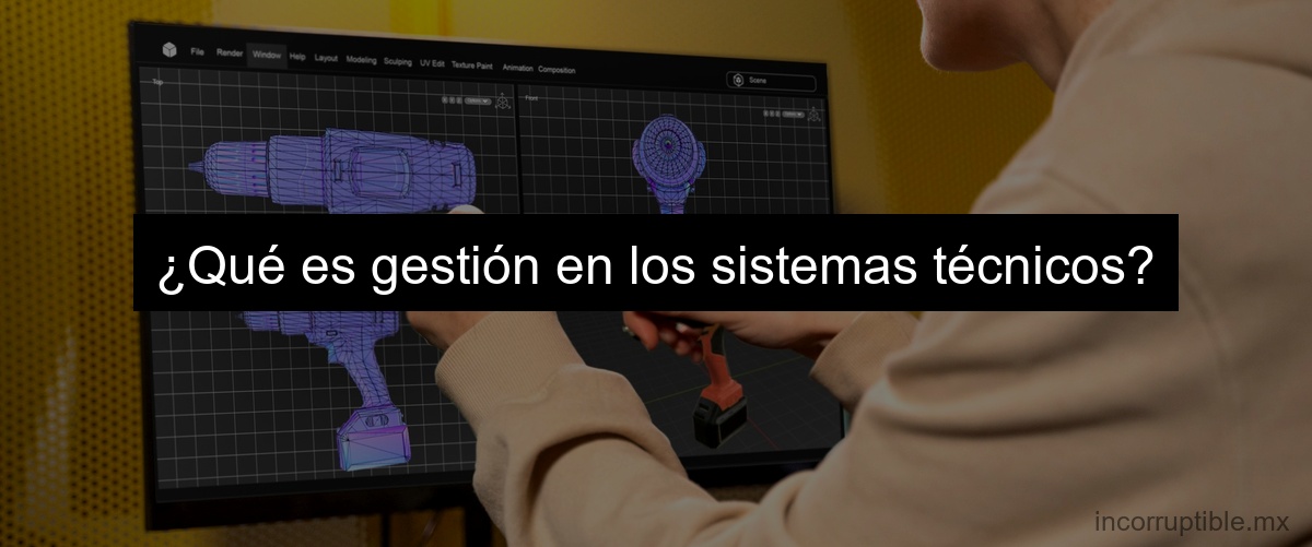 ¿Qué es gestión en los sistemas técnicos?